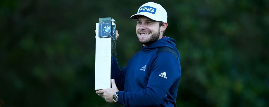 哈頓在寶馬PGA錦標(biāo)賽的決賽輪中轟出了-5，67桿，以4桿的優(yōu)勢，-19桿的總成績圓夢